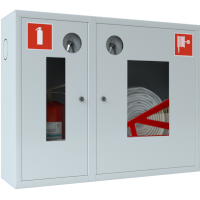 Шкаф для пожарного крана ШПК-315 НОБ (навесной открытый белый)